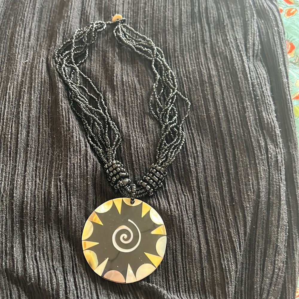 Beaded and Shell Necklace